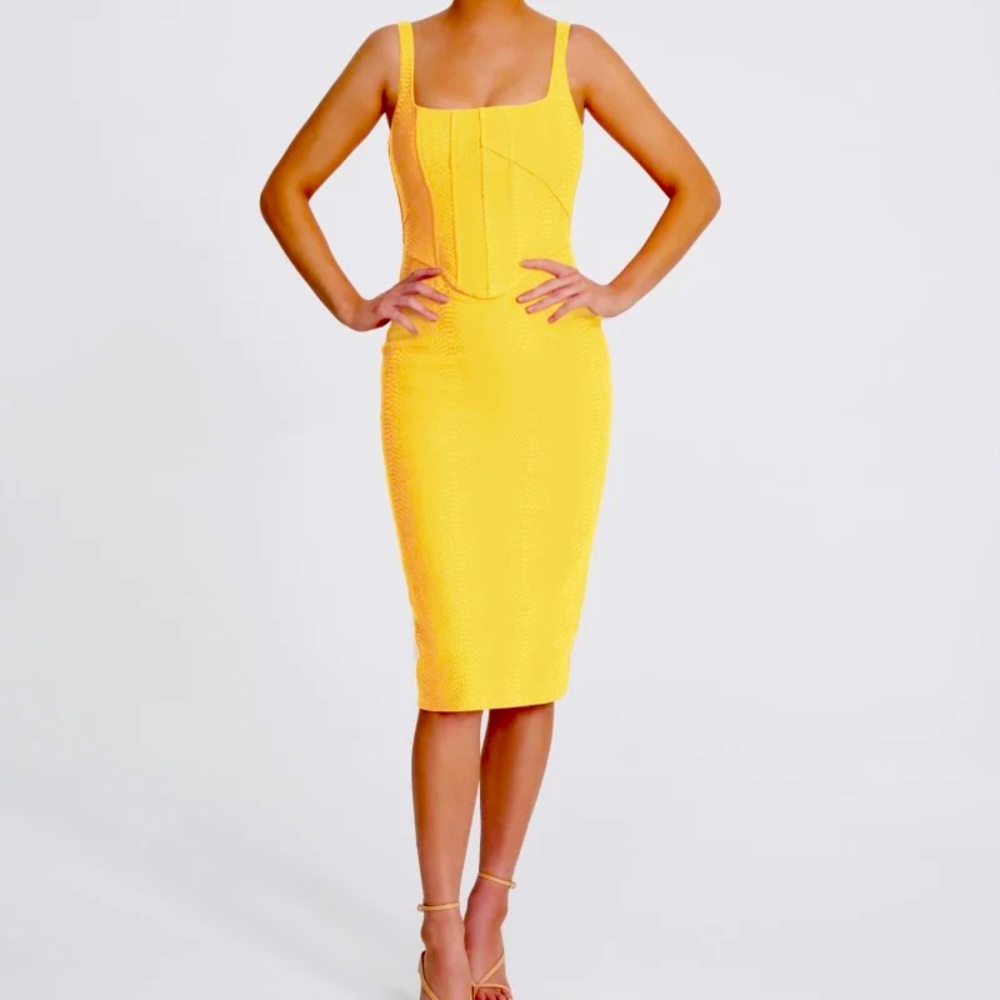 Dermal Department Yellow Natalia Dress.  Never worn!